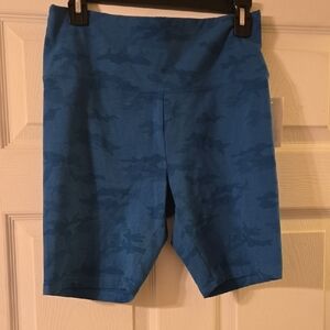 Jenni Blue Camo Bike Shorts